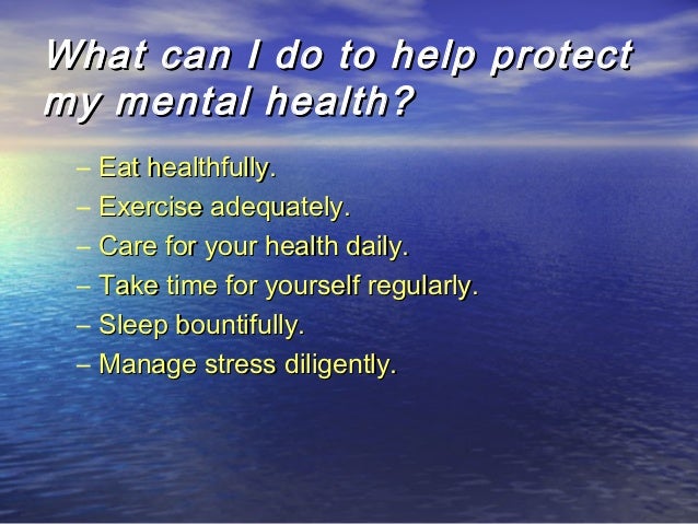 indicators of good mental health