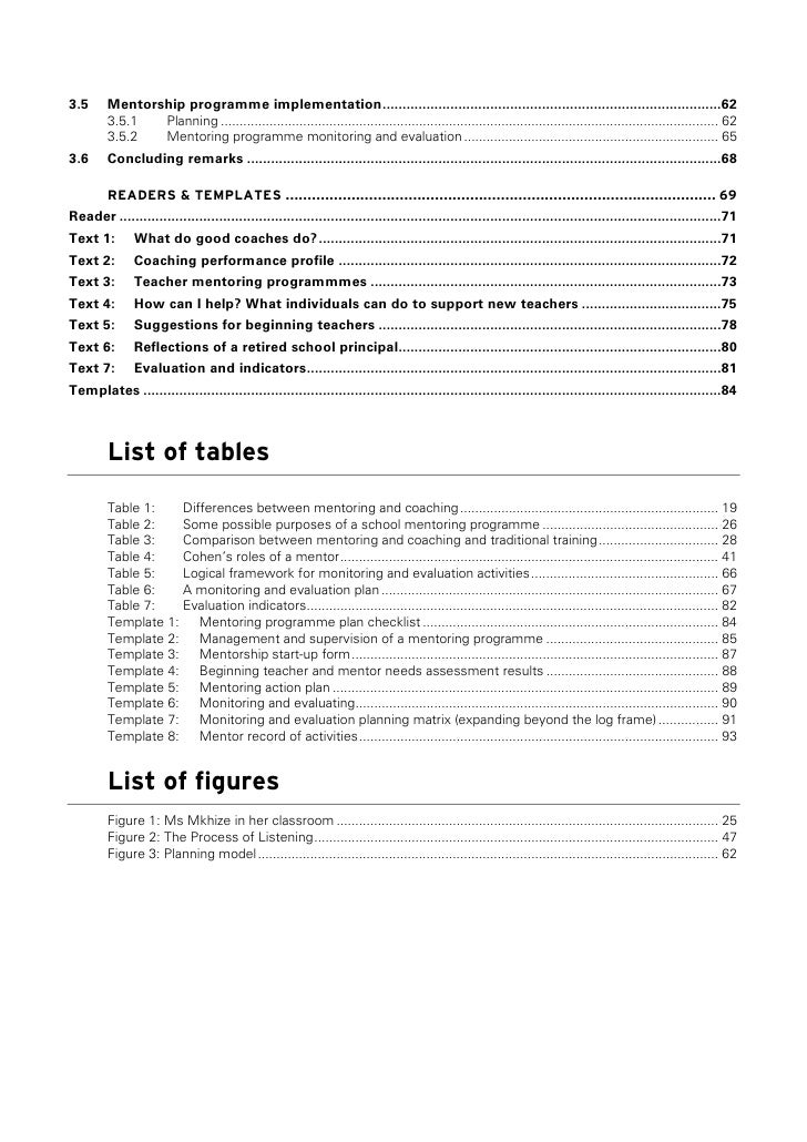 Sample Mentor Program Evaluation Form