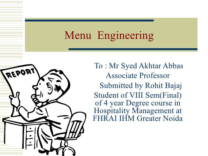 Menu Engineering