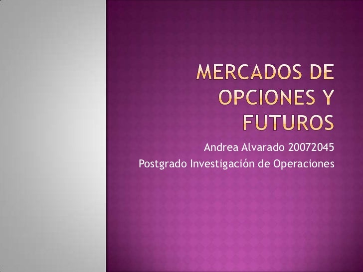 futuros y opciones financieras