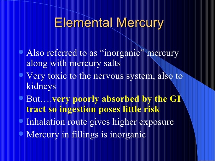 Mercury Toxicity