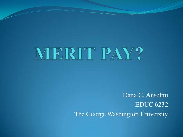 Merit pay presentation