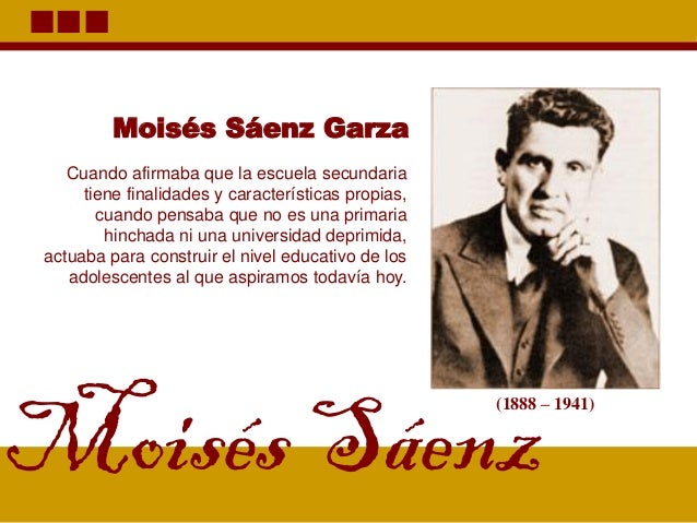 Moisés Sáenz Garza Vida Y Obra