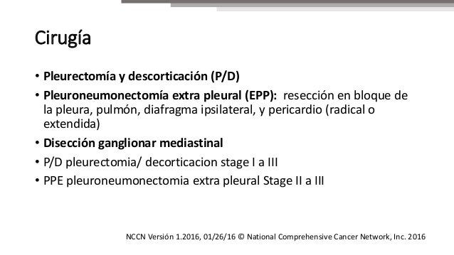 Mesotelioma Pleural Estadio Iv