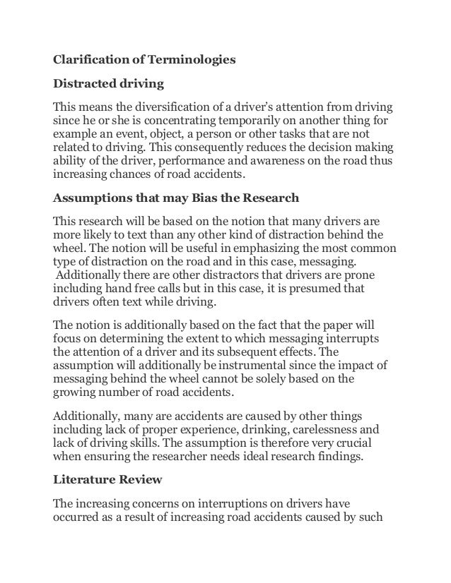 Distracted Driving Essay