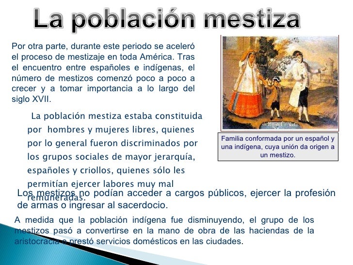 Mestizaje en latinoamerica