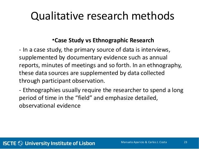 Ethnographic Research Proposal