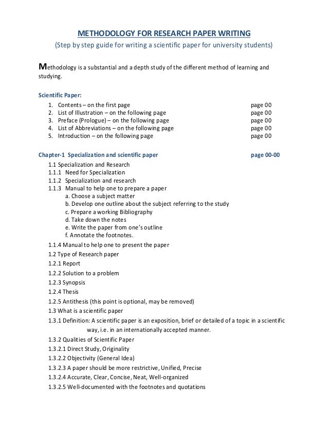 Examples of research paper outline