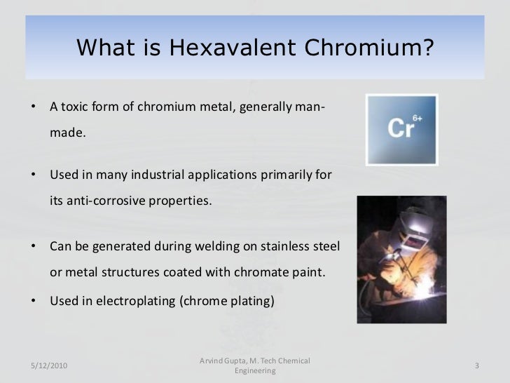 Methods for removal of chromium