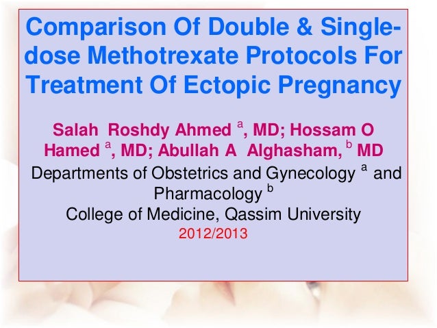 Methotrexate For Ectopic Pregnancy