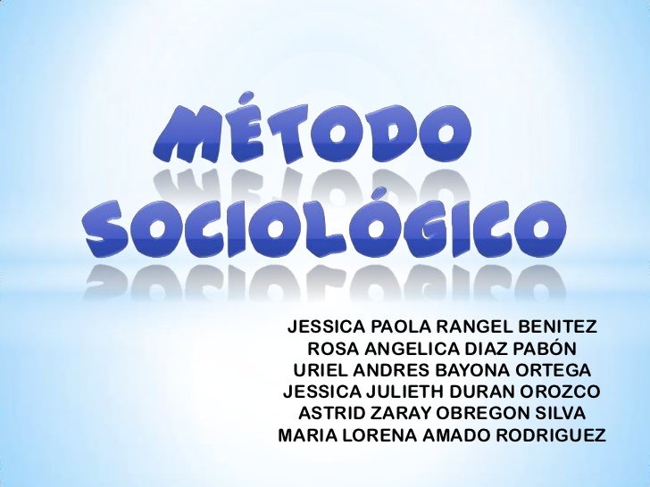 Metodo sociologico