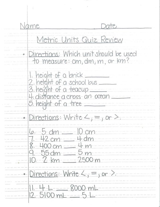 metric-units-quiz-review