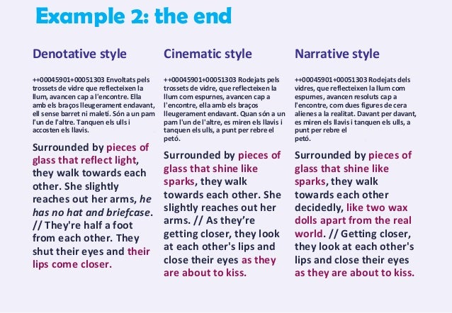 Narrative style paper