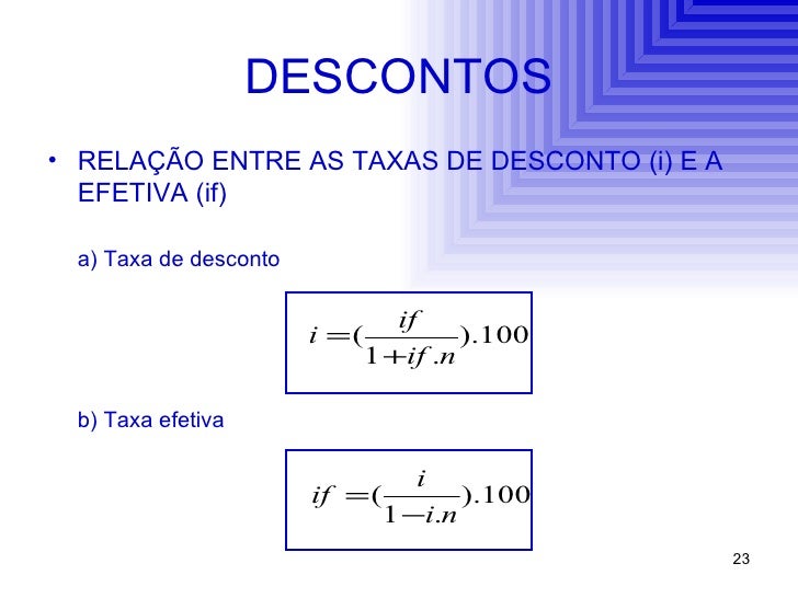 Taxa De Desconto