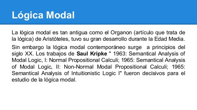 Una Introduccion A La Logica Modal es.slideshare.net
