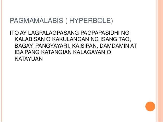 mga uri ng mga tayutay Iba't ibang uri ng tayutay a pag-uugnay o paghahambing 1 simili o panulad (simile) - naghahambing sa dalawang magkaibang bagay sa di-tahasang paraan ginagamitan mga tayutay mga tayutay view more transcripts. mga uri ng mga tayutay Iba't ibang uri ng tayutay a pag-uugnay o paghahambing 1 simili o panulad (simile) - naghahambing sa dalawang magkaibang bagay sa di-tahasang paraan ginagamitan mga tayutay mga tayutay view more transcripts.