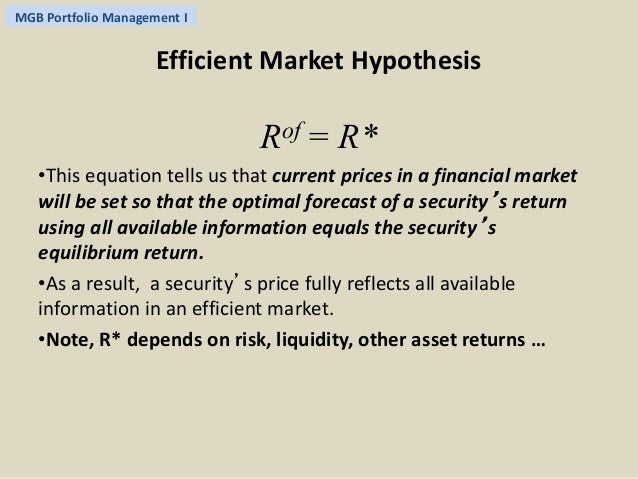 testing efficient market hypothesis testing efficient market hypothesis