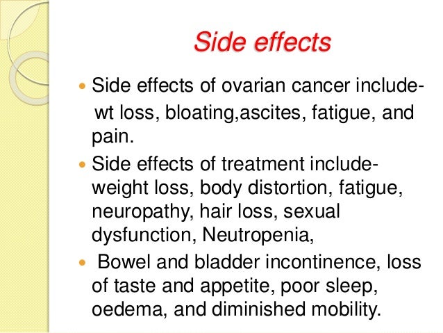 How to have quality of life in Advanced ovarian malignancy