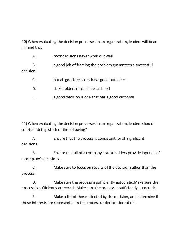 Mgt 350 week 2 thinking and decision making paper