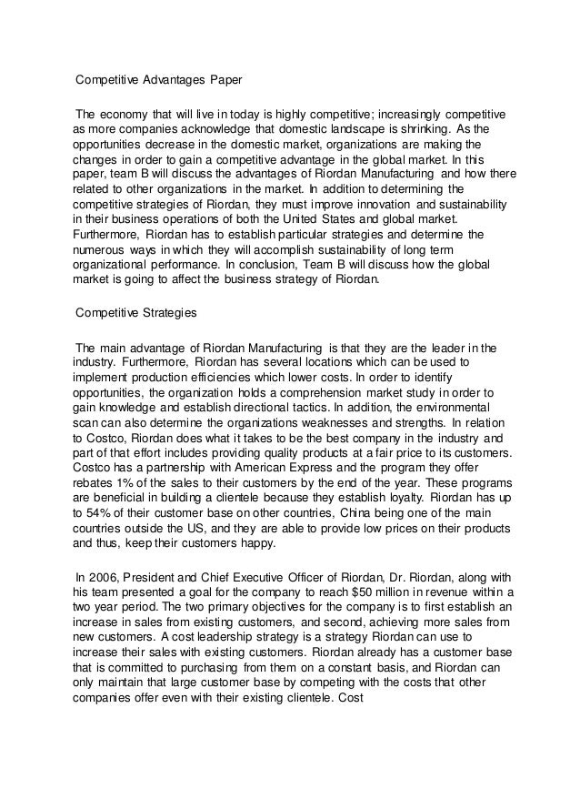 mgt 360 riordan manufacturing sustainability To implement these strategies and secure the improvement of riordan’s sustainability, the organization must anticipate riordan manufacturing mgt/360 (3 pages. mgt 360 riordan manufacturing sustainability To implement these strategies and secure the improvement of riordan’s sustainability, the organization must anticipate riordan manufacturing mgt/360 (3 pages.
