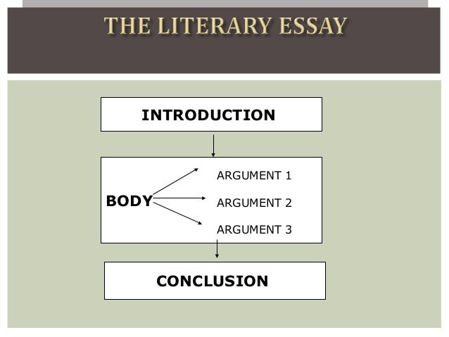 Literary argument essay