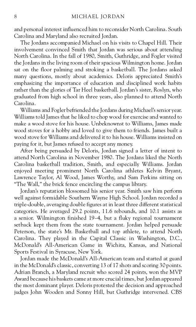 Michael jordan essay