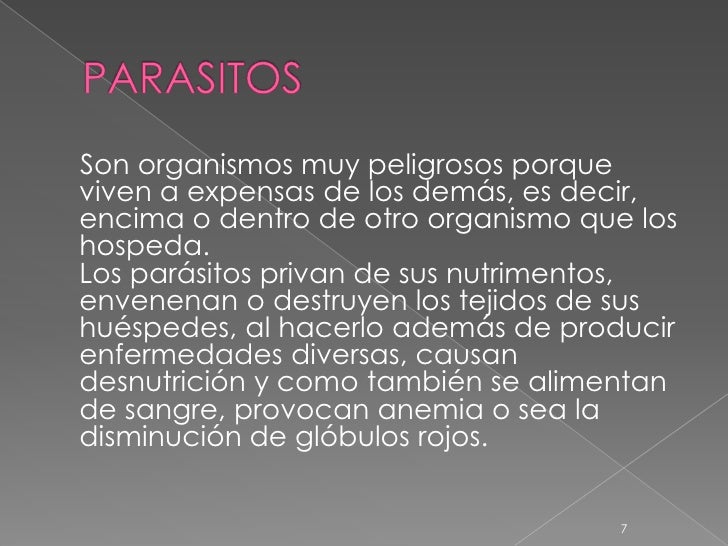 Que análisis dar de las lombrices