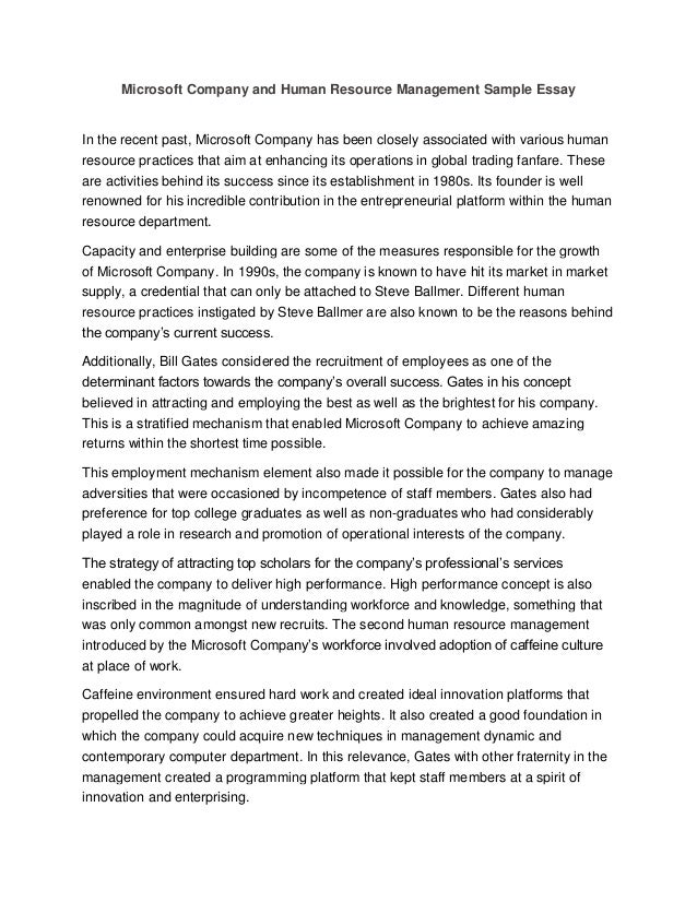 Human Resources Management Research Paper | EasyGoEssay Samples