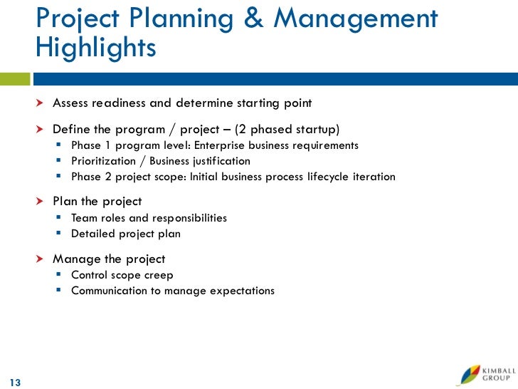 Business Intelligence Project Plan
