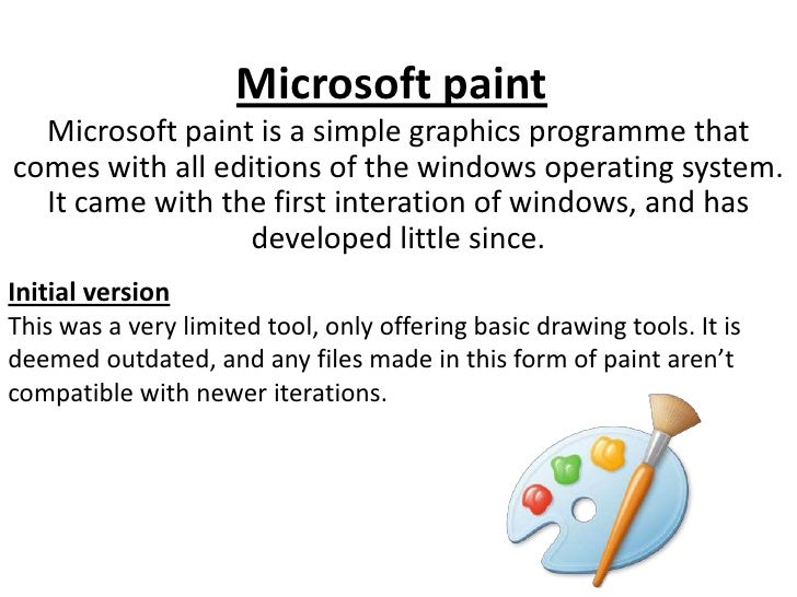 Microsoft paint (done)