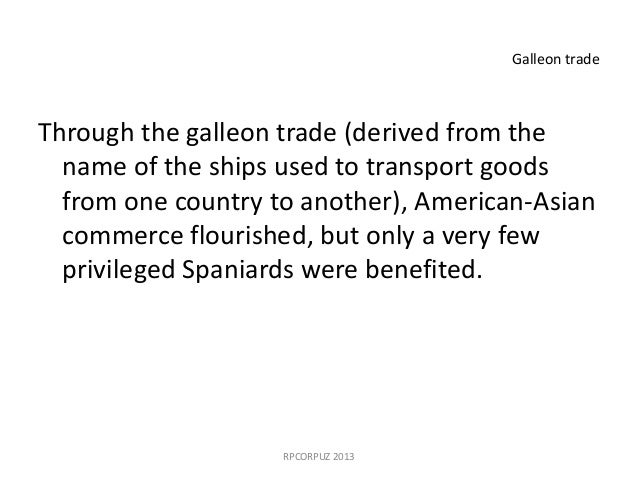 Manila galleons trade system