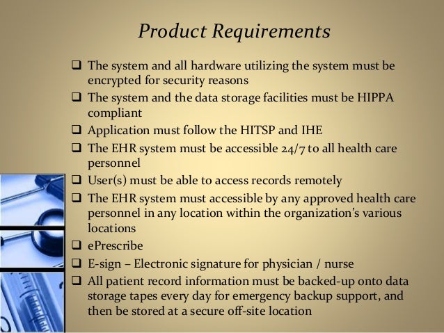 Electronic Medical Records Storage Requirements