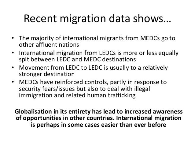 Causes of migration essay