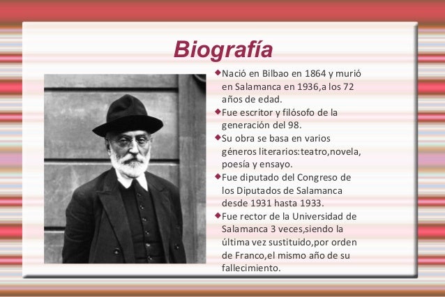 Miguel de Unamuno biografia Miguel de Unamuno biografia