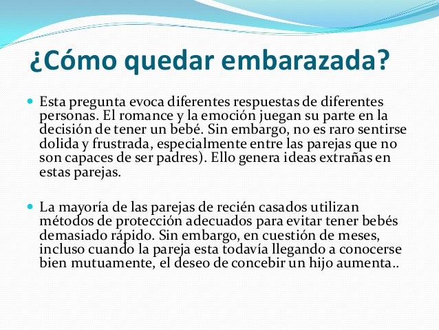 tips para embarazarme mas rapido
