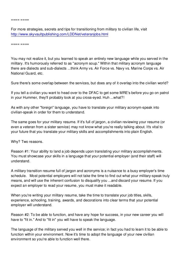 Military Resume Template - bestsampleresume.com Military resume template