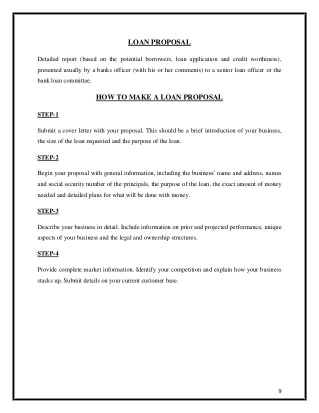 proposal business report