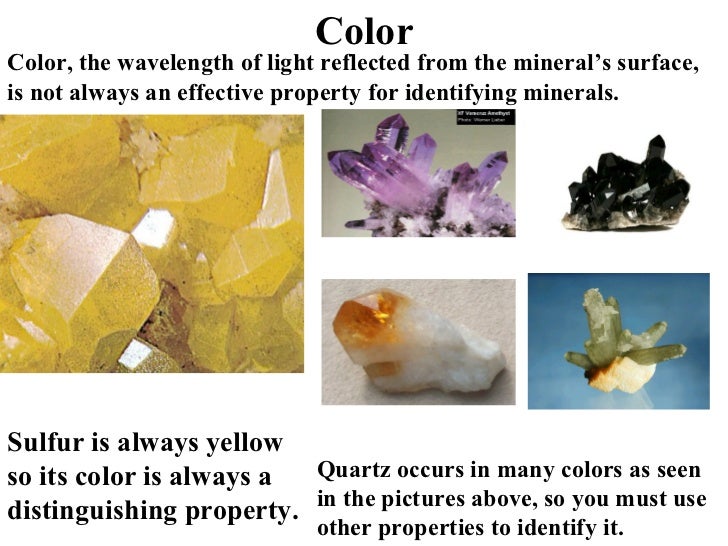 Minerals Physical Properties