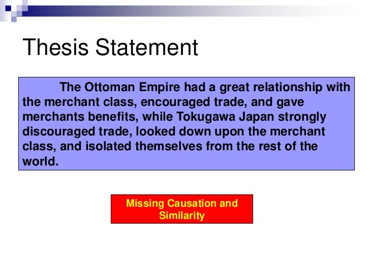 Do comparative essays need a thesis statement
