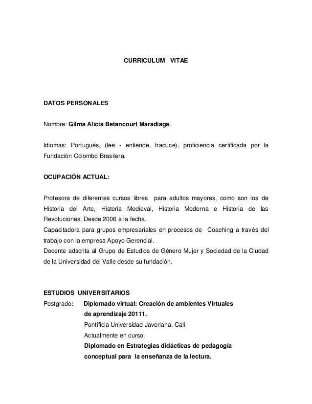 Mini curriculum vitae picture