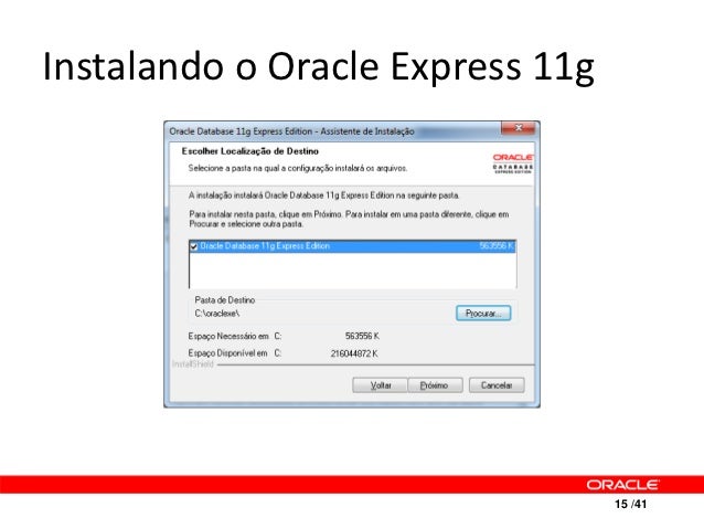 Oracle database express как создать базу