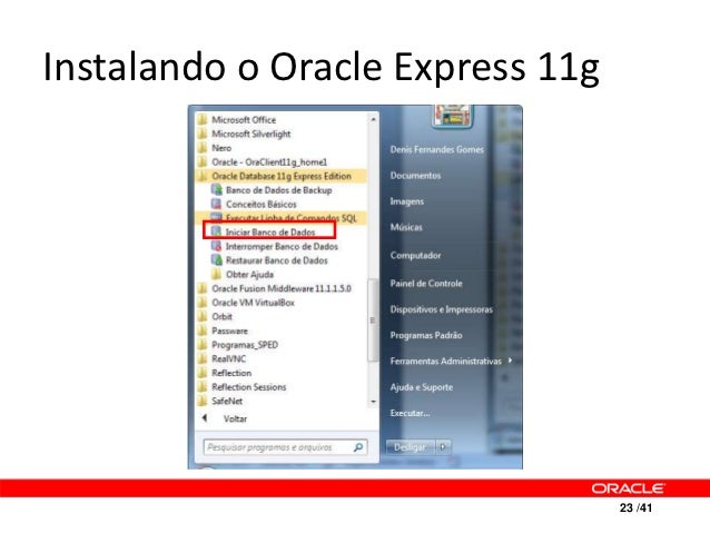 Oracle database express как создать базу