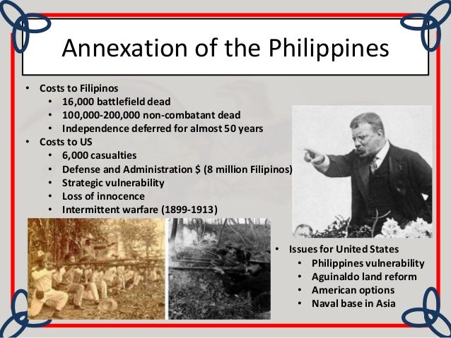 annexed the philippines Surrendered the philippines to the united states for a payment of twenty million dollars specifics of the cession of the philippines were later clarified by the 1900 treaty of washington the boundary line between the philippines and north borneo was further clarified by the convention between the united states and great britain (1930). annexed the philippines Surrendered the philippines to the united states for a payment of twenty million dollars specifics of the cession of the philippines were later clarified by the 1900 treaty of washington the boundary line between the philippines and north borneo was further clarified by the convention between the united states and great britain (1930).