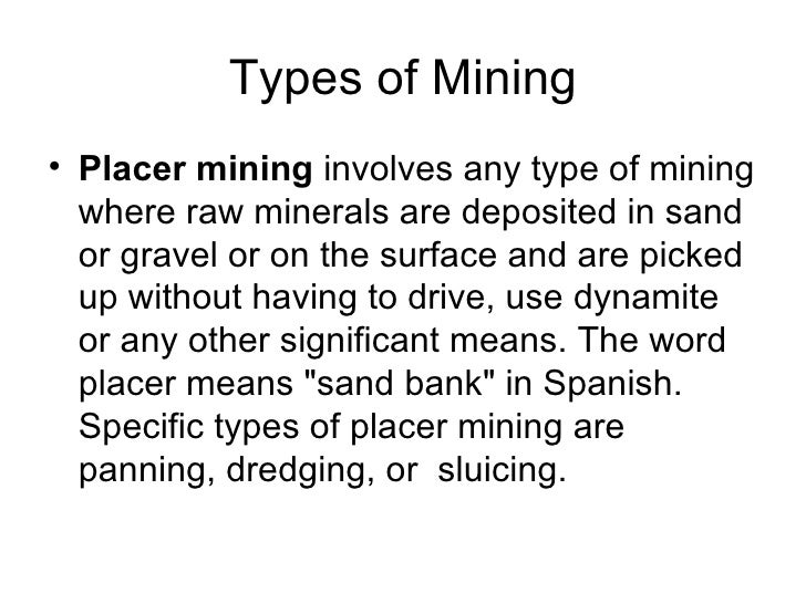types of mining types of mining
