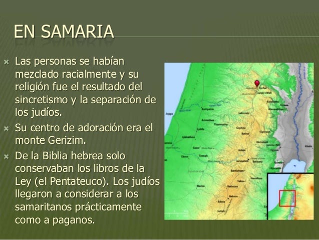 Ministerio de jesús en samaria