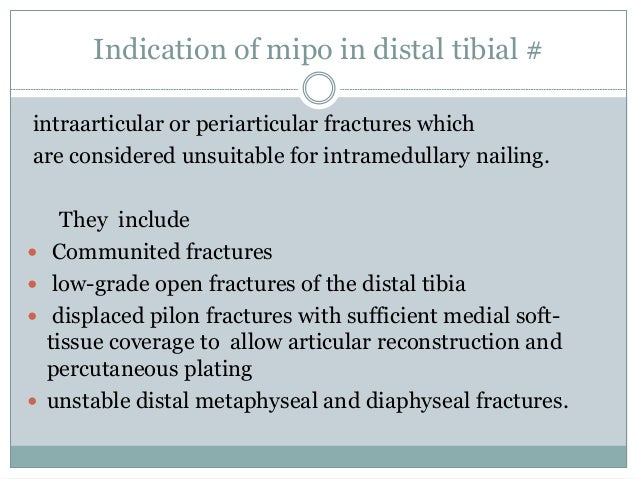 minimally invasive osteosynthesis minimally invasive osteosynthesis