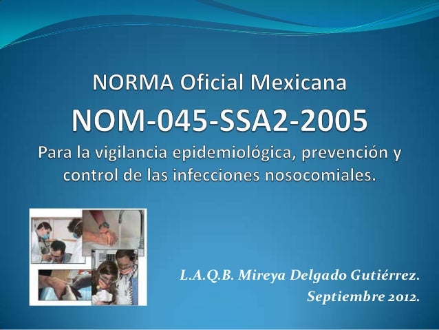 Norma Oficial Mexicana 045 Ssa2 2015 Pdf - Image to u