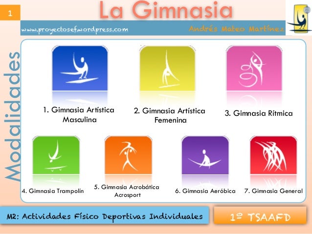 GIMNASIA MODALIDADES gimnasia modalidades: