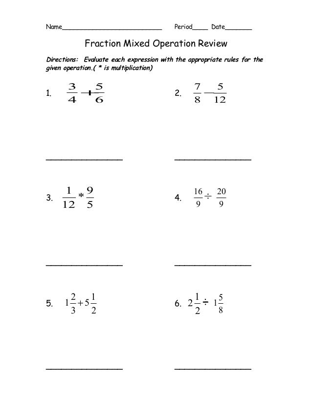 Mixed Fraction Operation Review mixed-fraction-operation-review