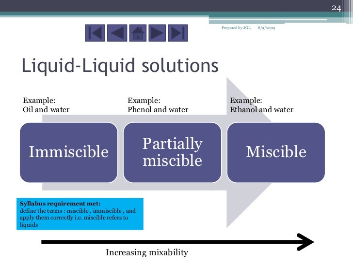 Mixtures And Their Separations